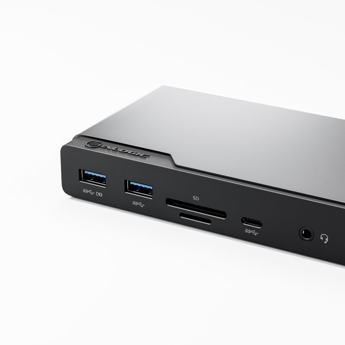 Alogic DV4 Quad Display Docking Station 14-en-1 USB-C PD Space Grey
