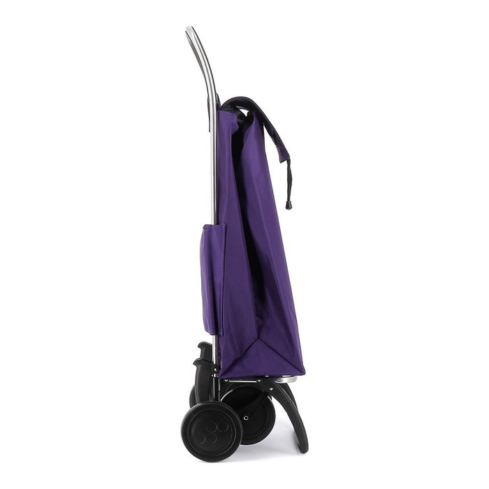 Rolser I-Max MF4 Chariot de Courses Aluminium 2/4 Roues Sac 43L Format Sac à Dos Pliable - More
