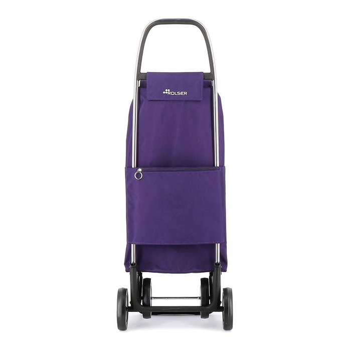 Rolser I-Max MF4 Chariot de Courses Aluminium 2/4 Roues Sac 43L Format Sac à Dos Pliable - More