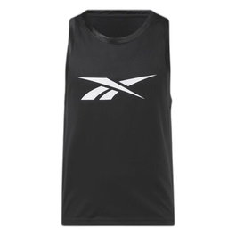 t-shirt de basket Reebok Basketball Mesh Noir