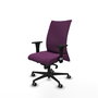 Piqueras Y Crespo Silla Albacete confidente, mécanisme Sincro, Similpiel Morado