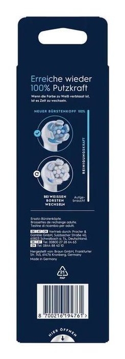 Oral-B Têtes de remplacement iO Ultimate Cleaning, Pack de 6, Blanc