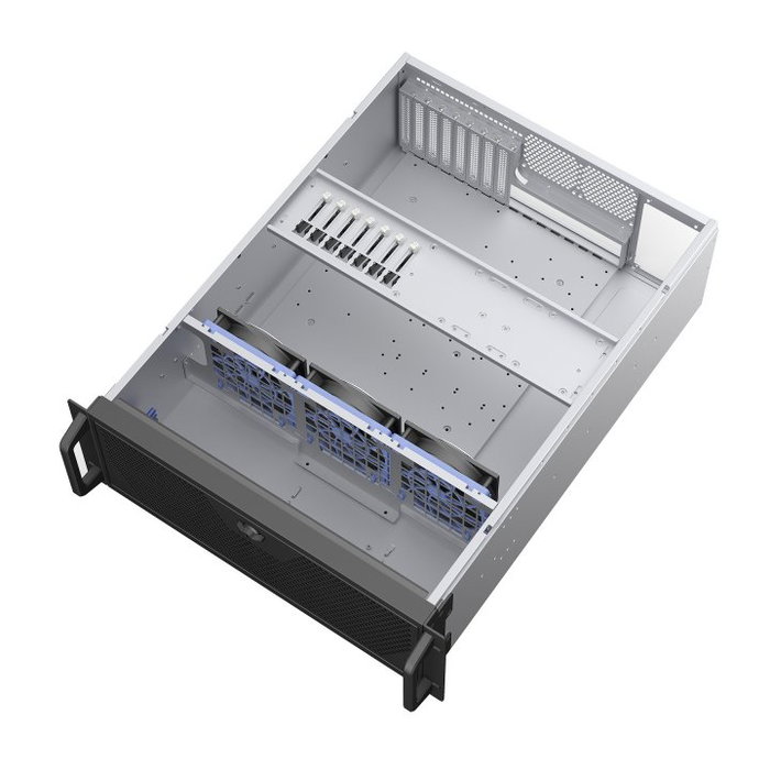 Unykach UK4340 Boîtier Rack 4U 19 pouces Noir/Argent Unykach UK4340 Boîtier Rack 4U 19 pouces Noir/Argent
