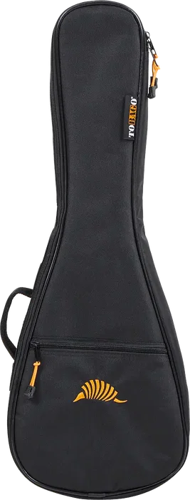 TOBAGO Housse pour Ukulélé Concert AU35C, Polyester 600D avec Rembourrage 15mm, Poche Avant avec Logo Brodé Armadillo