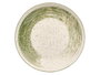 Vessia Assiette Plate Patinée Vert 26 cm porcelaine vert et blanc (Set de 24)