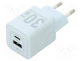 VENTION Chargeur USB 30W GaN - USB A et USB C Power Delivery - Bleu