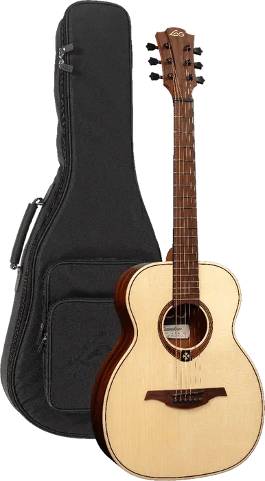LAG Guitare Acoustique Travel Tramontane A/E Abeto Natural - Guitare de voyage électro-acoustique