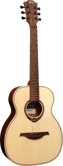 LAG Guitare Acoustique Travel Tramontane A/E Abeto Natural - Guitare de voyage électro-acoustique