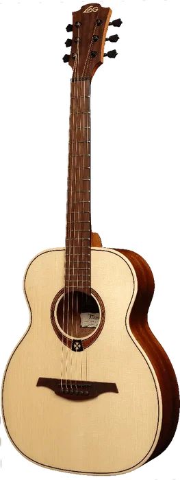LAG Guitare Acoustique Travel Tramontane A/E Abeto Natural - Guitare de voyage électro-acoustique
