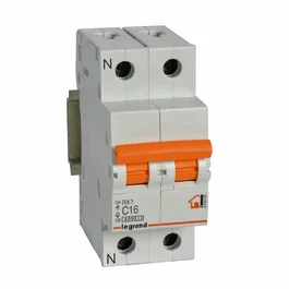 LEGRAND Disjoncteur Magnétothermique Rx³ 1P+N 230V~ 16A Courbe C 6000A UNE-EN 60898-1 419926
