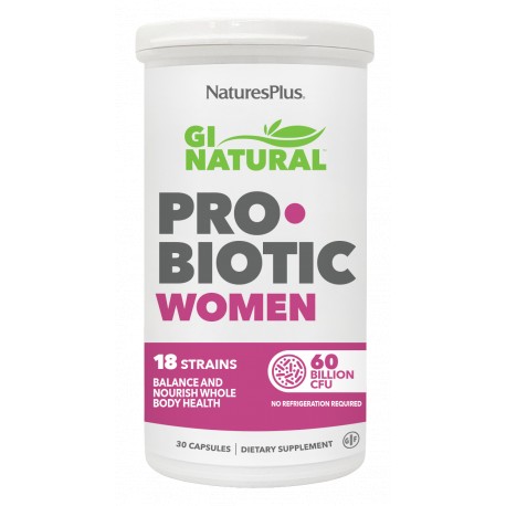 NATURES PLUS GI NATURAL Probiotiques Femme 30 capsules NATURES PLUS GI NATURAL Probiotiques Femme 30 capsules