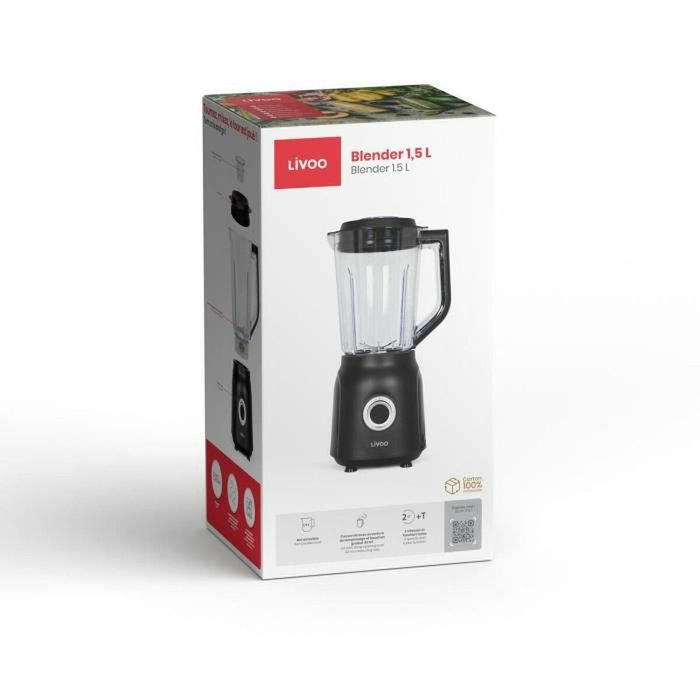 Livoo Blender Dop242n - 1,5 L - Noir Livoo Blender Dop242n - 1,5 L - Noir