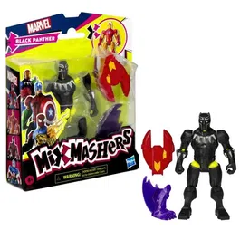 Hasbro Marvel MixMashers Black Panther - Figurine de 12 cm personnalisable avec accessoires à mélanger et combiner - Dès 4 ans