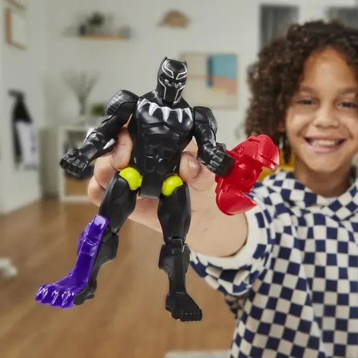 Hasbro Marvel MixMashers Black Panther - Figurine de 12 cm personnalisable avec accessoires à mélanger et combiner - Dès 4 ans Hasbro Marvel MixMashers Black Panther - Figurine de 12 cm personnalisable avec accessoires à mélanger et combiner - Dès 4 ans