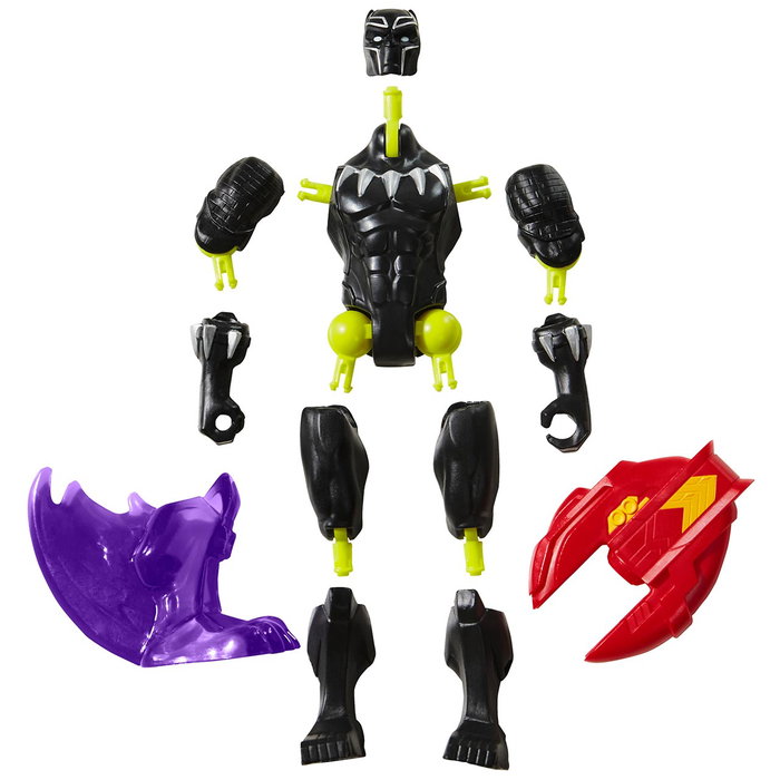 Hasbro MixMashers Black Panther - Figurine 12 cm personnalisable avec accessoires