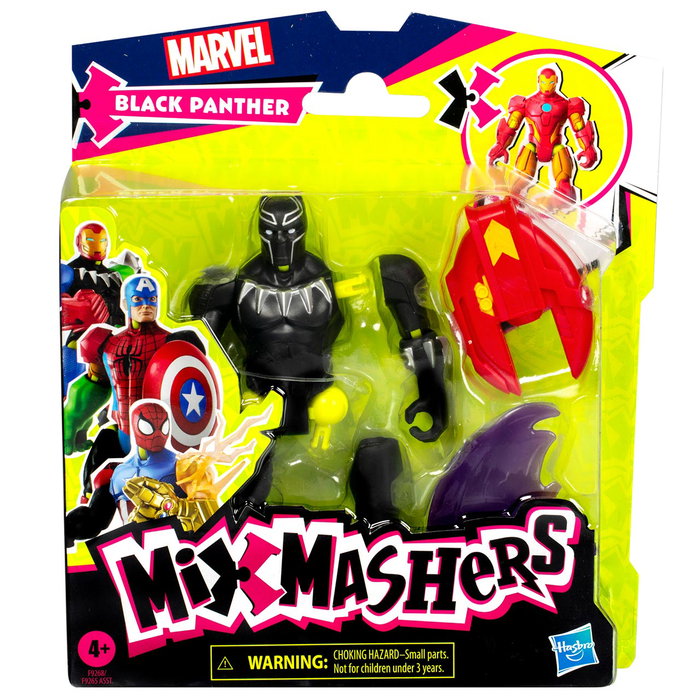 Hasbro MixMashers Black Panther - Figurine 12 cm personnalisable avec accessoires