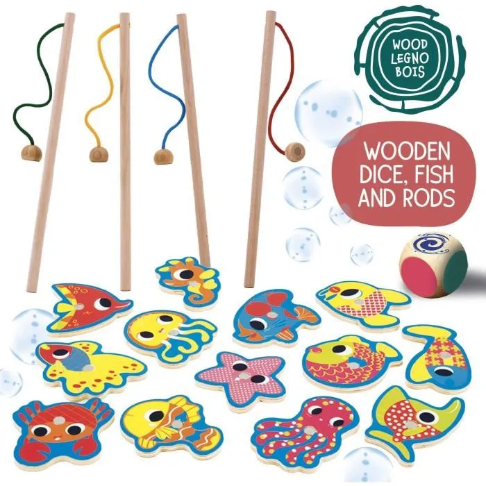 Lisciani Giochi Peche a la ligne - Jeu Montessori en Bois