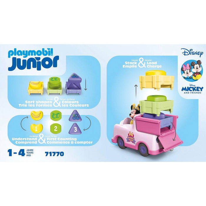 Playmobil Junior Minnie avec voiturette de fruits Disney 71770 (8 pièces)​