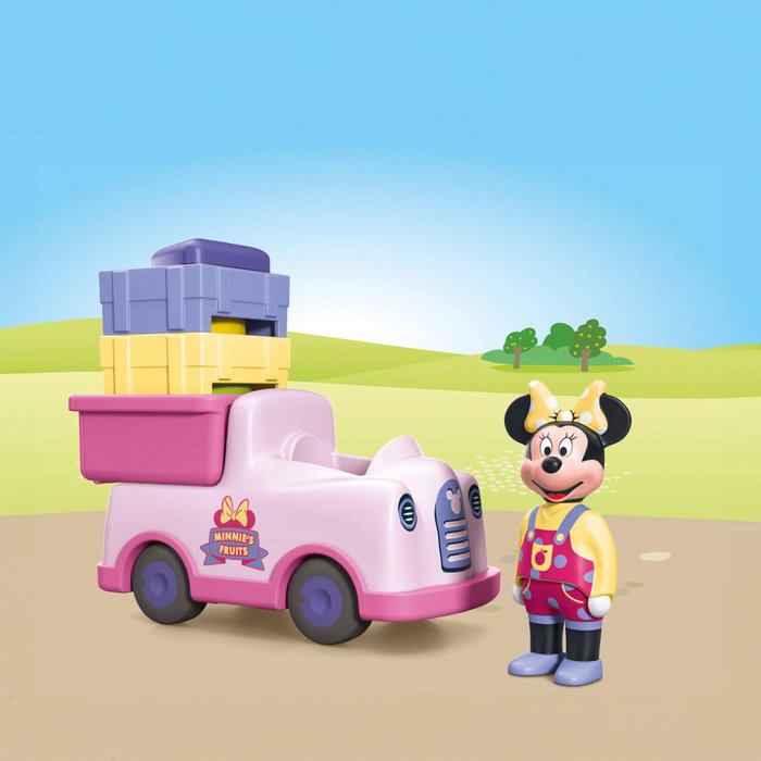 Playmobil Junior Minnie avec voiturette de fruits Disney 71770 (8 pièces)​