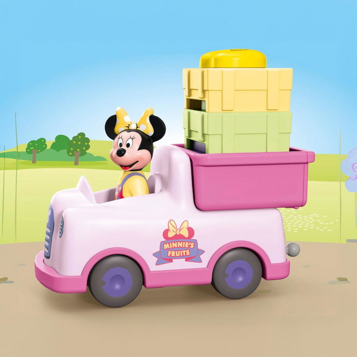 Playmobil Junior Minnie avec voiturette de fruits Disney 71770 (8 pièces)​