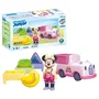 Playmobil Junior 71770 Disney - Figurine Minnie avec Voiturette à Fruits, Set de 8 Pièces, Jouet pour Enfants dès 18 Mois, Fabriqué avec Plastique Biosourcé