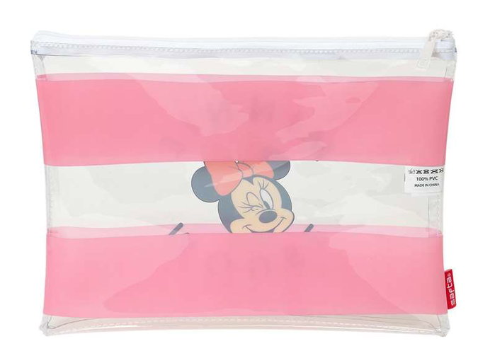 Trousse de toilette enfant Minnie Mouse Beach Rose Transparent Trousse de toilette enfant Minnie Mouse Beach Rose Transparent