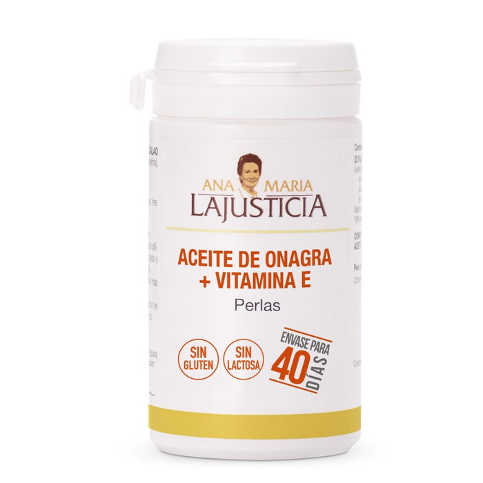 Ana Maria Lajusticia Huile d'Onagre + Vitamine E, 80 perles Ana Maria Lajusticia Huile d'Onagre + Vitamine E, 80 perles