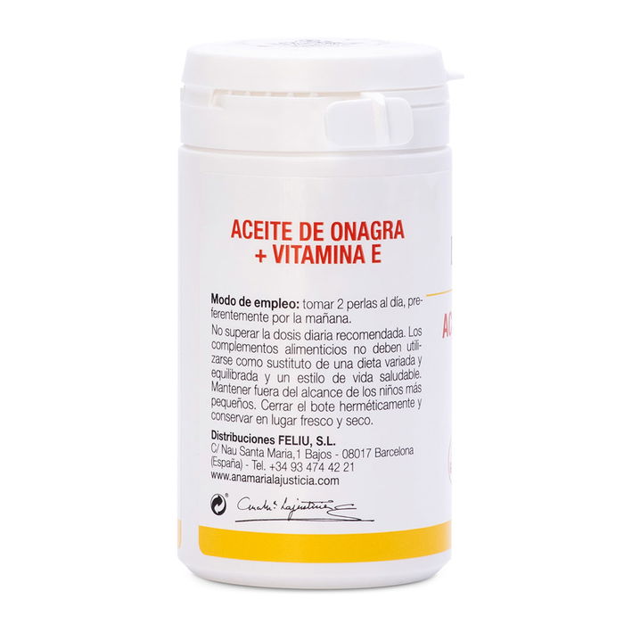 Ana Maria Lajusticia Huile d'Impression du Soir + Vitamine E 80 perles - Complément alimentaire pour la protection cellulaire et la fluidité sanguine Ana Maria Lajusticia Huile d'Impression du Soir + Vitamine E 80 perles - Complément alimentaire pour la protection cellulaire et la fluidité sanguine