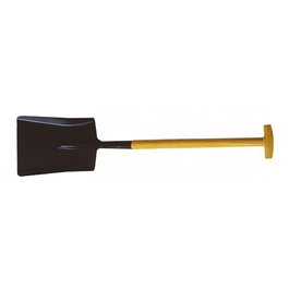 Darman Pelle carrée avec manche muleta en bois, 26 x 17 x 110 cm
