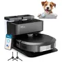 Robot aspirateur laveur EZICLEAN All-in-one Z10 Plus connecté avec station auto-vidage - Autonomie 240 min - Aspiration 6000pa - Pour 180 m² - Réservoir 1.5L