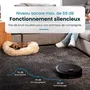 Robot aspirateur laveur EZICLEAN All-in-one Z10 Plus connecté avec station auto-vidage - Autonomie 240 min - Aspiration 6000pa - Pour 180 m² - Réservoir 1.5L