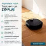 Robot aspirateur laveur EZICLEAN All-in-one Z10 Plus connecté avec station auto-vidage - Autonomie 240 min - Aspiration 6000pa - Pour 180 m² - Réservoir 1.5L