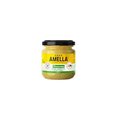 CASA AMELLA Hummus de pois chiches avec algue wakame et curcuma CASA AMELLA Hummus de pois chiches avec algue wakame et curcuma