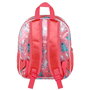 KARACTERMANIA Sac à dos Disney Stitch 3D 31 cm pour enfant, avec poche frontale en relief, compartiment principal à fermeture éclair et 2 poches latérales en filet