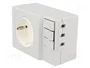 STEGO Prise simple Schuko type F pour rail DIN
