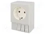 STEGO Prise simple Schuko type F pour rail DIN