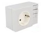STEGO Prise simple Schuko type F pour rail DIN