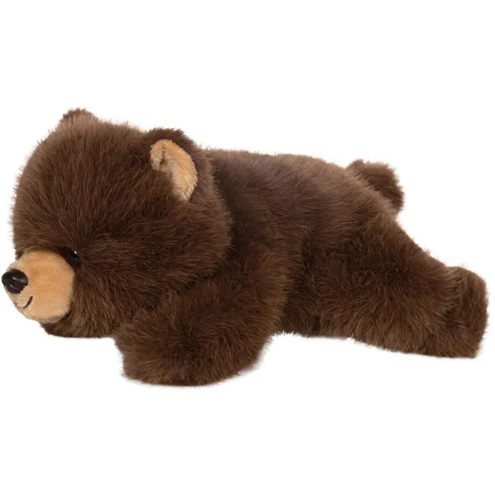 Gipsy Toys Peluche Floppy Choopy Ours brun 22 cm en Poils Mi-longs avec Texture Douce et Réaliste - Adorable Ours en Peluche Marron