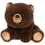 Gipsy Toys Peluche Floppy Choopy Ours brun 22 cm en Poils Mi-longs avec Texture Douce et Réaliste - Adorable Ours en Peluche Marron