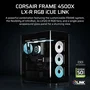 Corsair FRAME 4500X LX-R - Boîtier PC Gamer Mid-Tower en Verre Trempé, Modularité FRAME, Ventilateurs RGB Inversés, Support 2 Radiateurs 360 mm - Noir