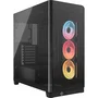 Corsair FRAME 4500X LX-R - Boîtier PC Gamer Mid-Tower en Verre Trempé, Modularité FRAME, Ventilateurs RGB Inversés, Support 2 Radiateurs 360 mm - Noir