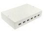 Lanview Boîtier de montage en surface pour 6 connecteurs RJ45