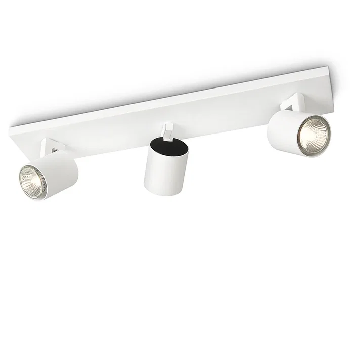 Philips PH-530933112 Aplique mural "Runner" Blanc, 3 spots GU10 (sans ampoule)