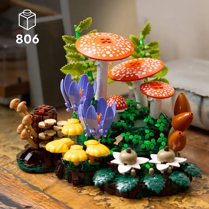 Lego Botanicals 11505 Les Champignons des Bois – Set Construction Adulte Plantes Artificielles