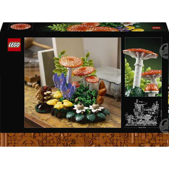 Lego Botanicals 11505 Les Champignons des Bois – Set Construction Adulte Plantes Artificielles