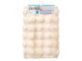 Berilo Tapis à Poils Relief 40x60 cm Beige en PET avec Base Antidérapante (Set de 12)