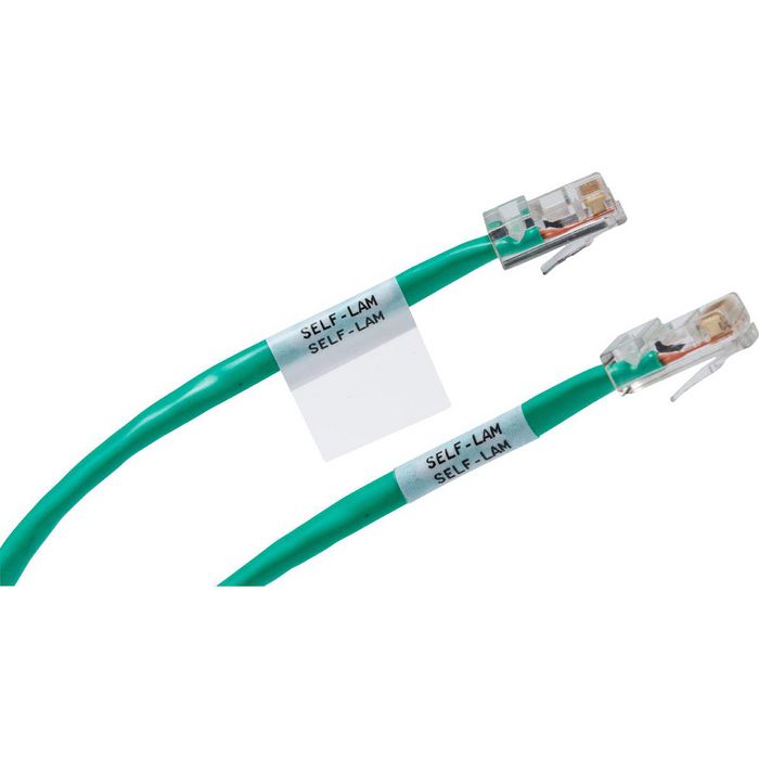Brady B-427 Vinyle Autolaminant pour Identification de Câbles, 19.05 mm x 4.27 m, Translucide/Blanc Brady B-427 Vinyle Autolaminant pour Identification de Câbles, 19.05 mm x 4.27 m, Translucide/Blanc