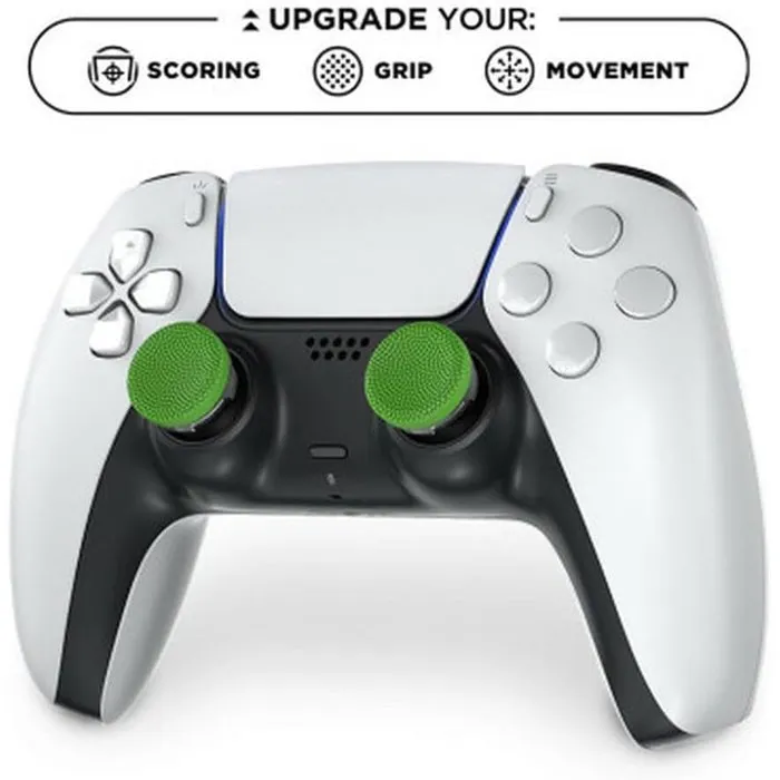 SteelSeries KontrolFreek Precision Sports Football Edition – Pack de 2 Thumbsticks pour Manette PS4 et PS5 – Vert