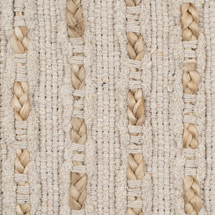 Tapis Blanc Naturel 70 % coton 30 % Jute 160 x 230 cm