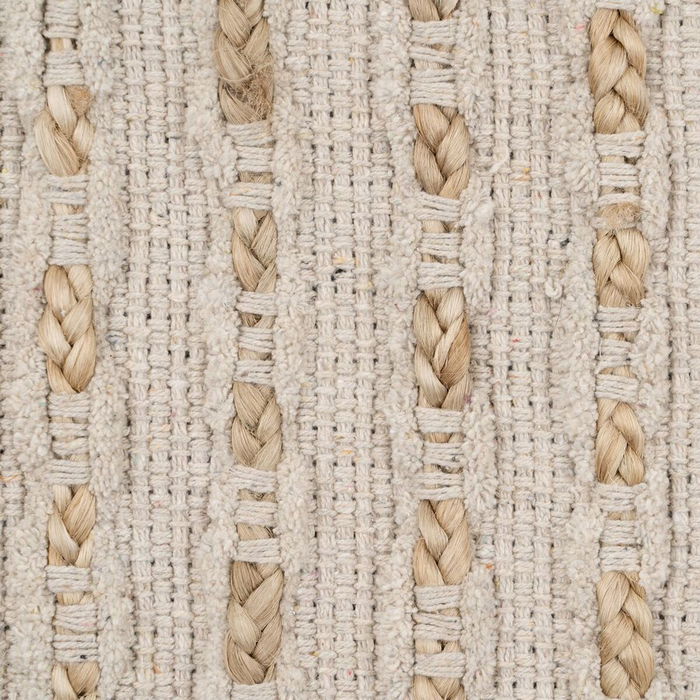 Tapis Blanc Naturel 70 % coton 30 % Jute 160 x 230 cm